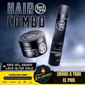 Combo de gelatina y spray fijador Red One