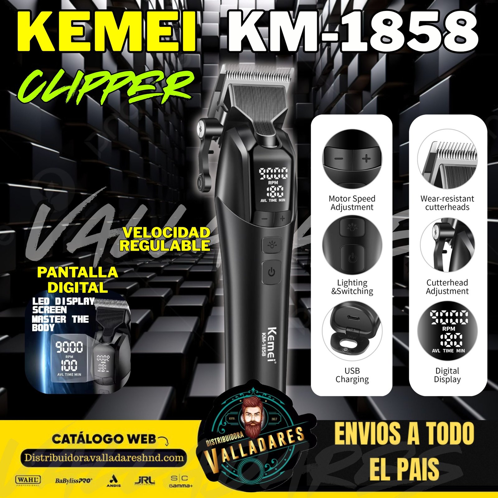 Kemei Clipper Km 1858