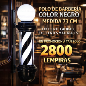 Polo de barberia Negro 73cm