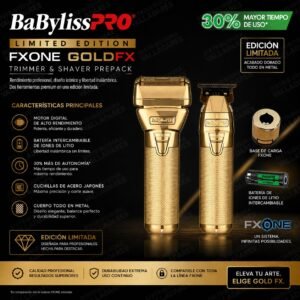 BabylissPRO combo trimer y shaver FXONE