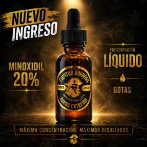MInoxidil Capitan Barbosa al 20% presentación liquido