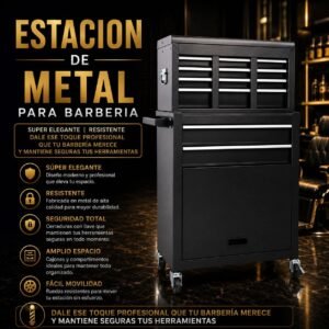 Estacion de metal para barberia