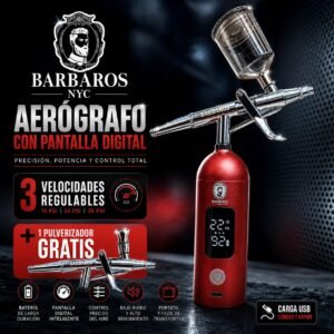 Aerografo inalámbrico portátil con pantalla BARBAROS