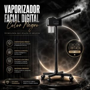 Vaporizador facial negro edición limitada