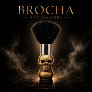Brocha para sacudir tipo calavera