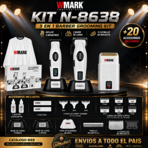 Wmark Kit Ng-8638 combo de 3 máquinas