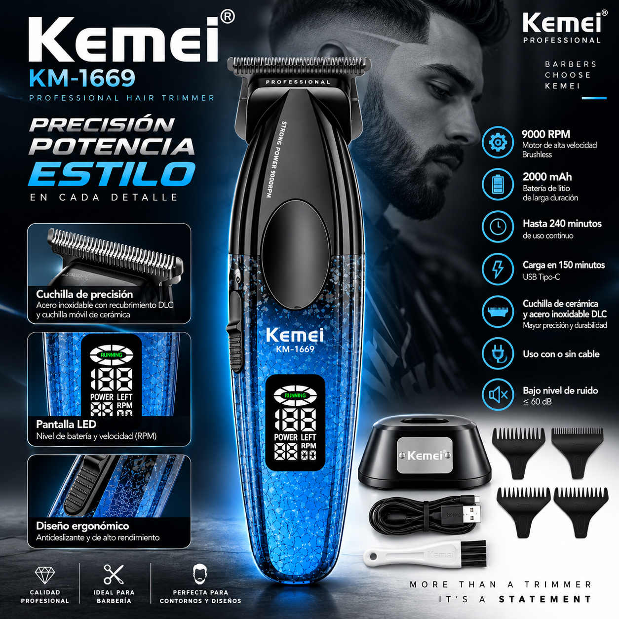 KEMEI TRIMMER KM-1669