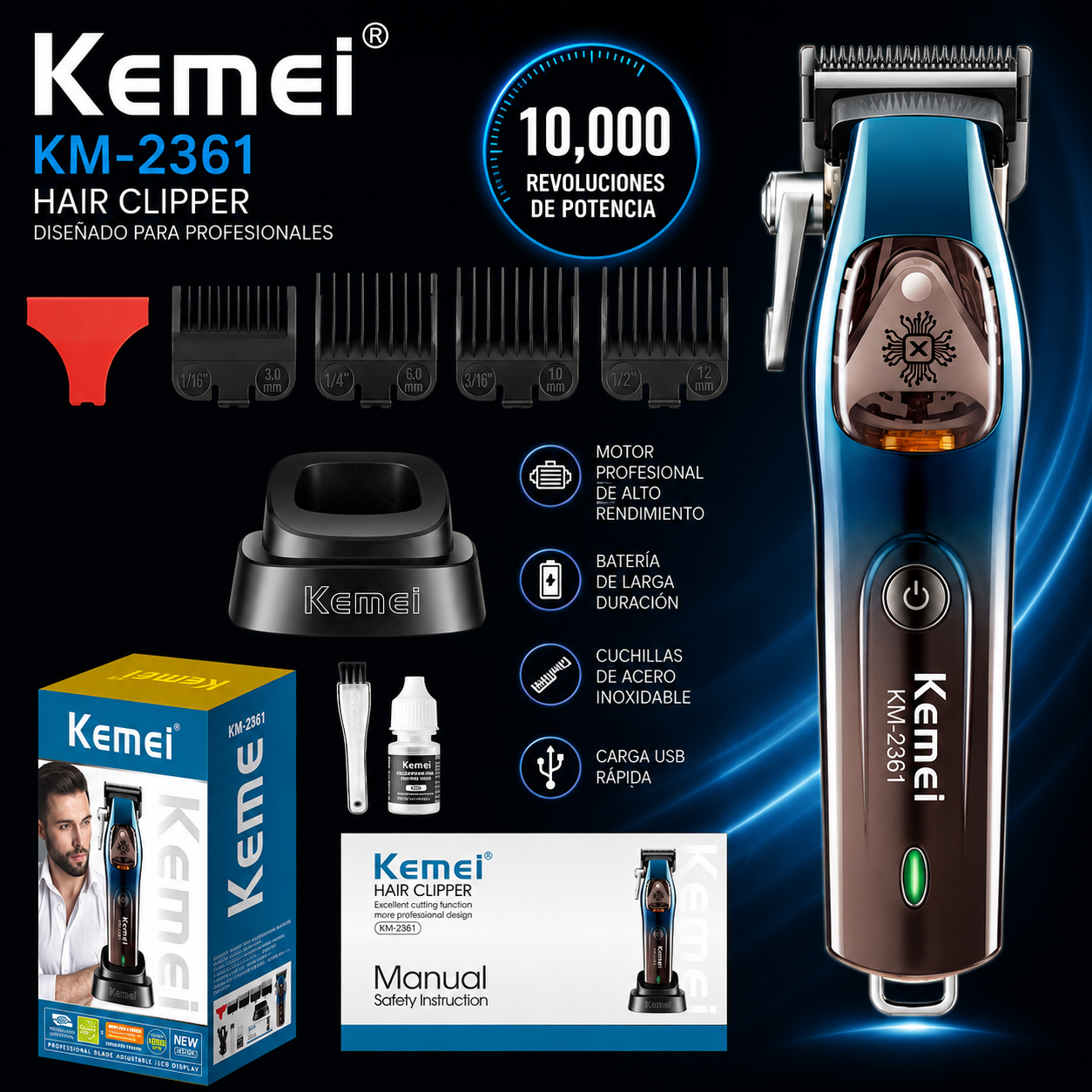 Kemei Km-2361 clipper profesional