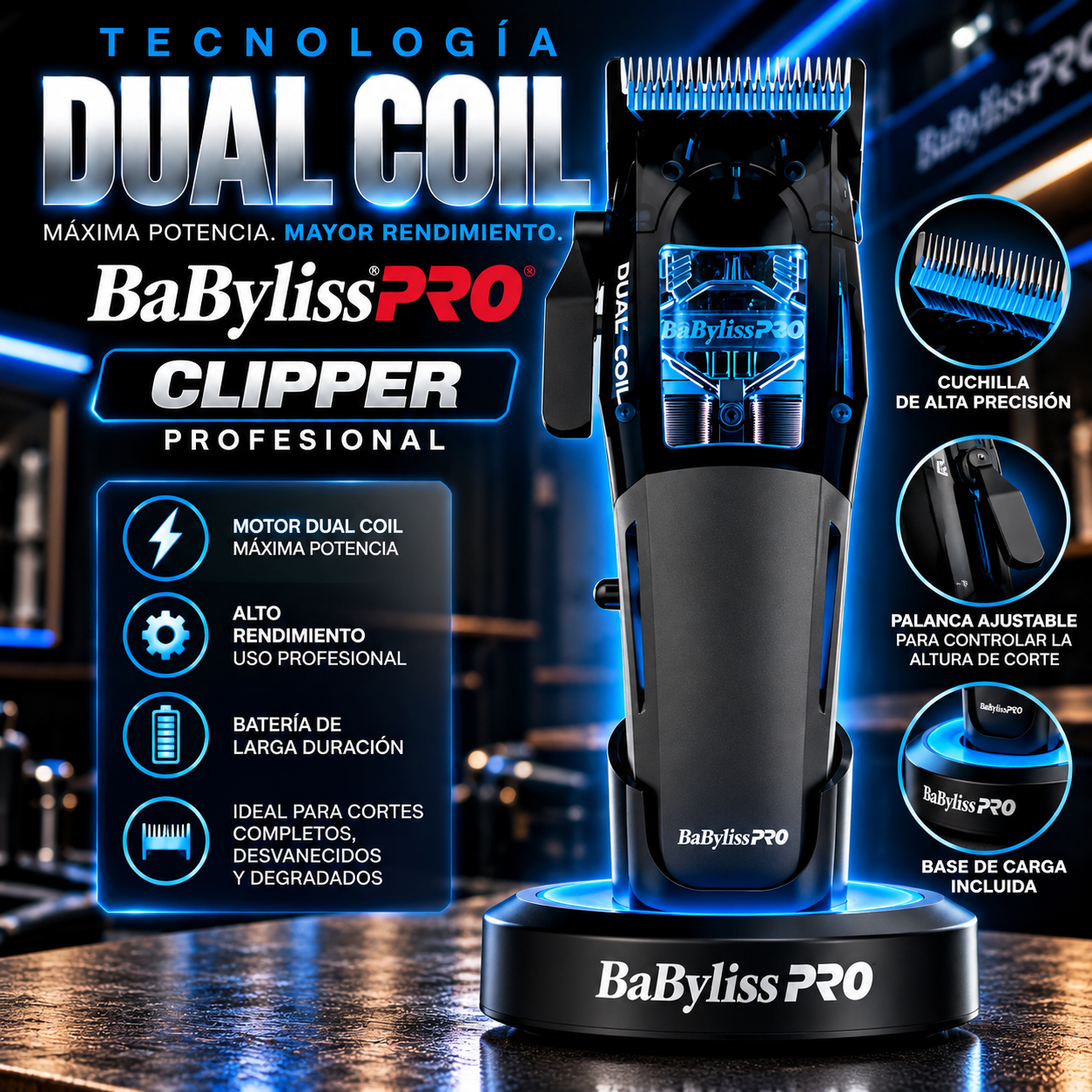 BABYLISSPRO DUAL COIL CLIPPER